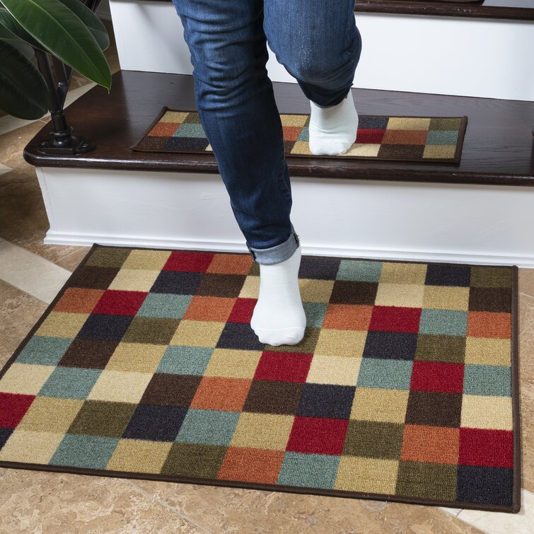 Ottomanson Machine Washable Non-Slip Checkered Area Rug For Living Room,  Hallway Runner, Entryway Rug & Reviews