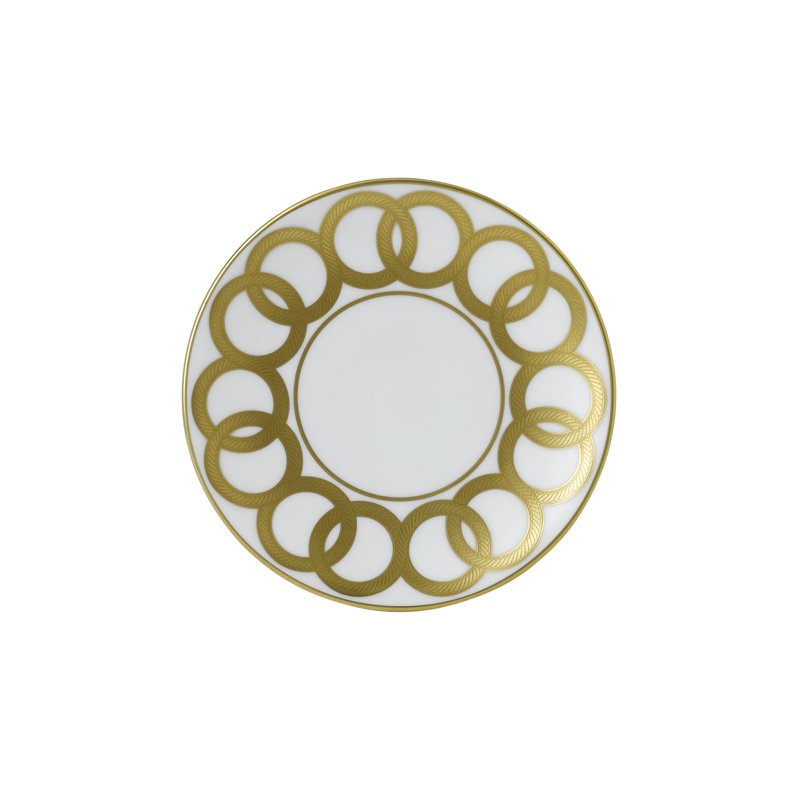 Riv Handmade China Bread and Butter Plate, White