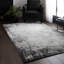 Abrienne Soft Shiny Border Black/Grey Rug-1545720892