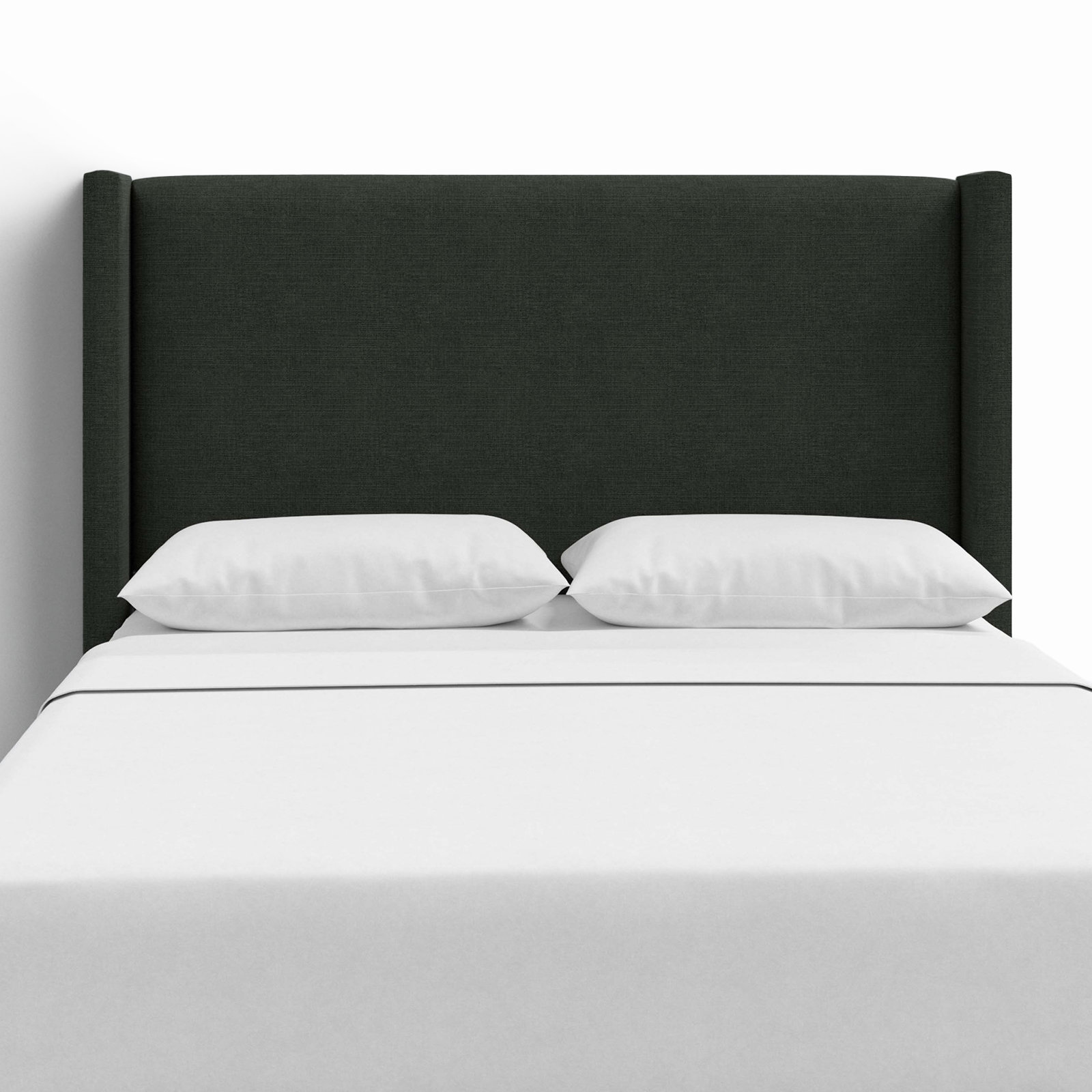 Hanson Pine Headboard, Full, Classic Black Linen