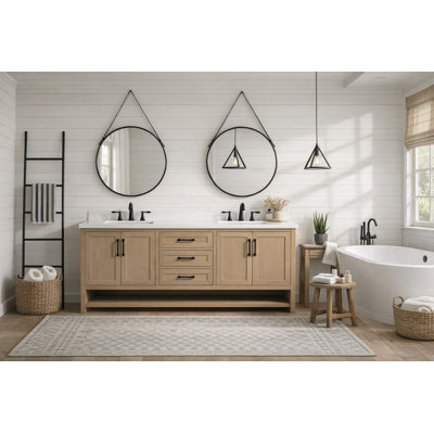 Ensemble de meuble-lavabo double 72 "Venice