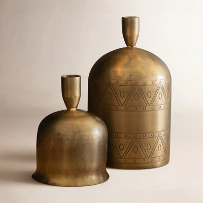 Ensemble de 2 porte-bougies Kalalou Christmas