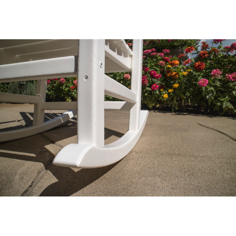 Chaise berçante POLYWOOD Vineyard Porch, Blanc