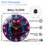 Horloge murale Neon Owl