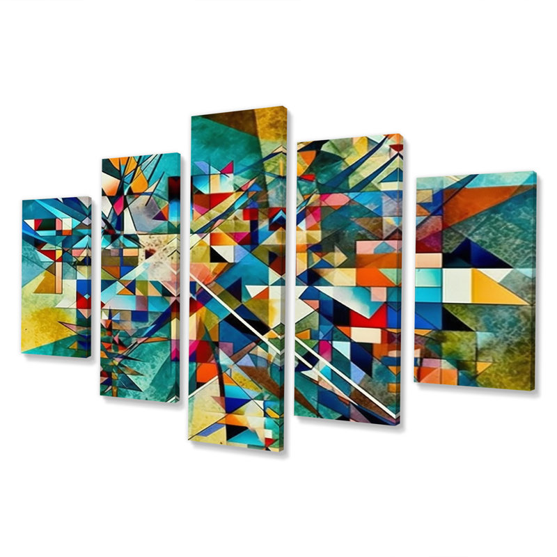 Cidney - Modern Geometric Wall Decor - 5 Panels