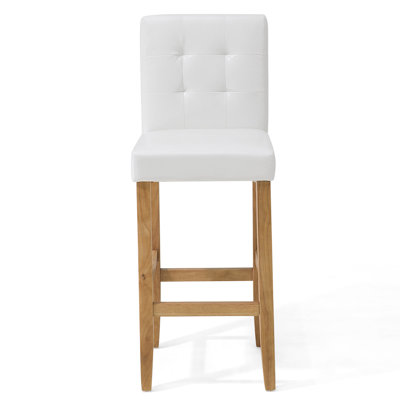 Ajay Upholstered and Faux Leather Bar Stool