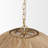 Calydon Is A 4-Light Foyer Chandelier With A Delicately Woven Rattan Shade And A Gold Finished Metal Frame And Chain.