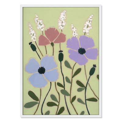 Maura "Woodblock Floral III" Print