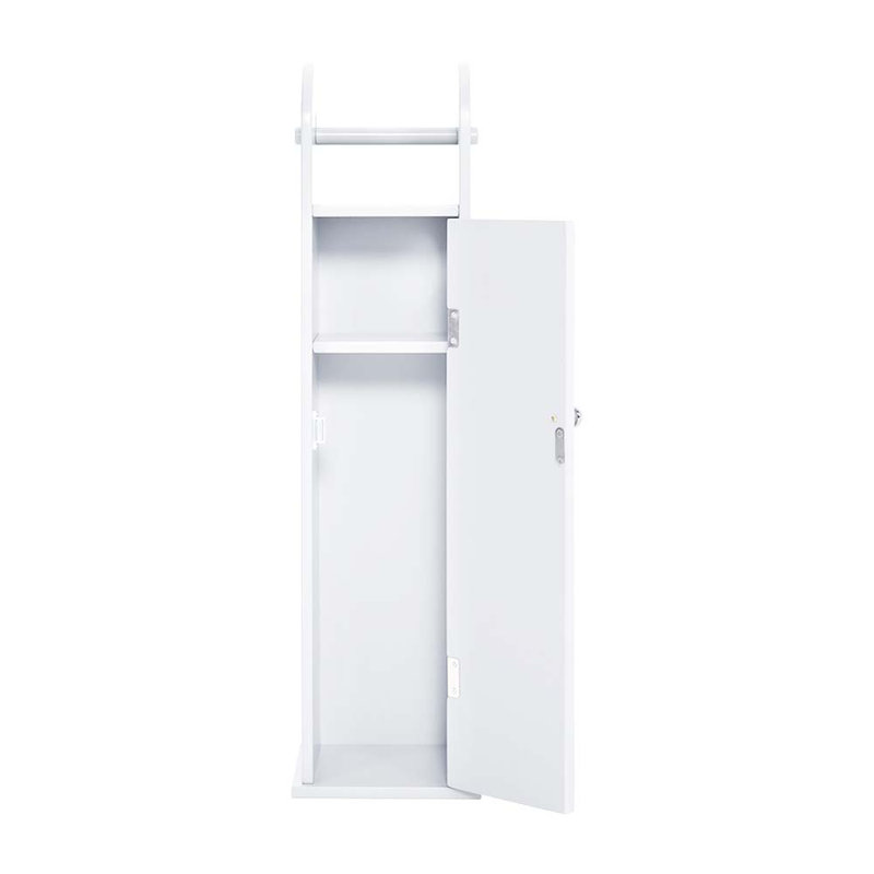 Rosas Free Standing Toilet Paper Holder, White