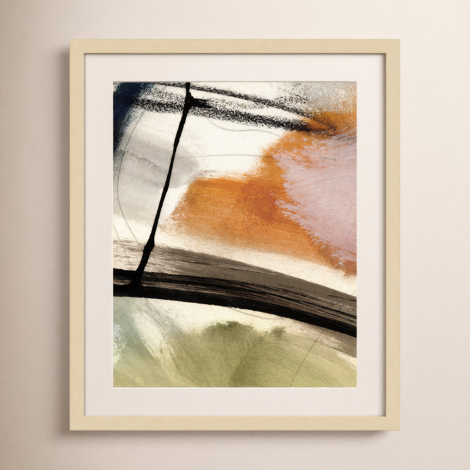 Light No 2 by Dan Hobday Wood Framed Wall Art Print, Brown, 25" H x 21" W