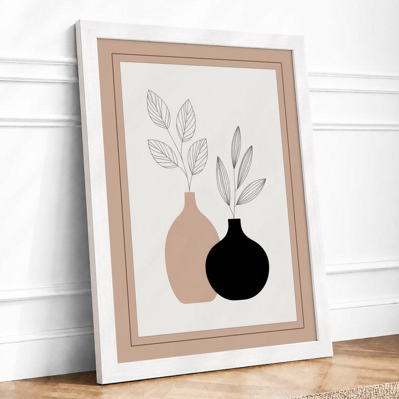 Botanical Vessels Minimalist - Print, A2 - 59.4 x 42.0 cm, White