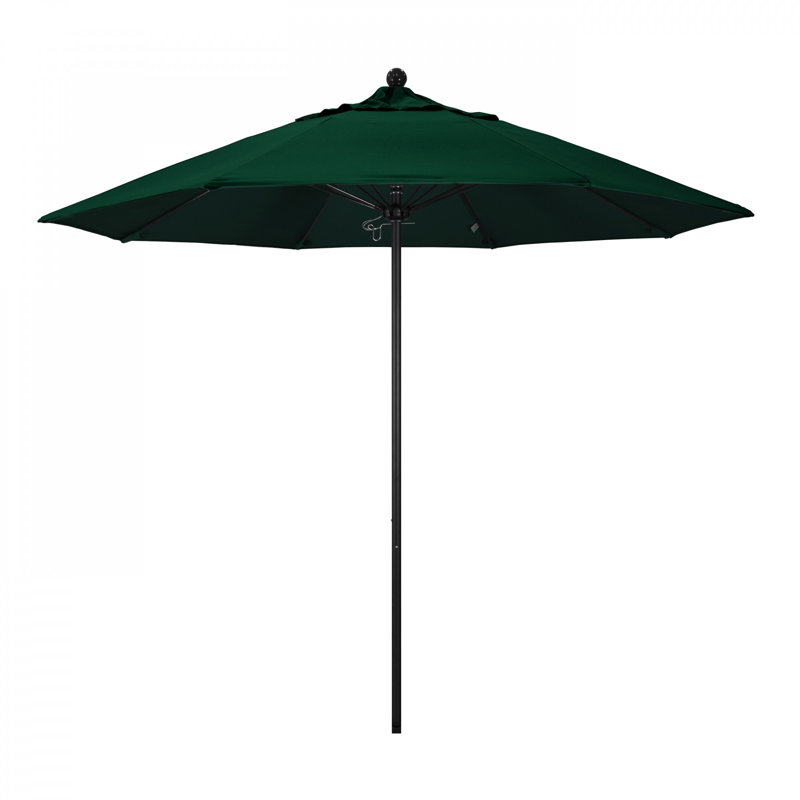 Parasol de marché 9 pi Maria, Toile Sunbrella® vert forêt