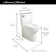 American Standard Cadet 3 Flowise Skirted Seat Round Front Toilet with Seat Chair Height