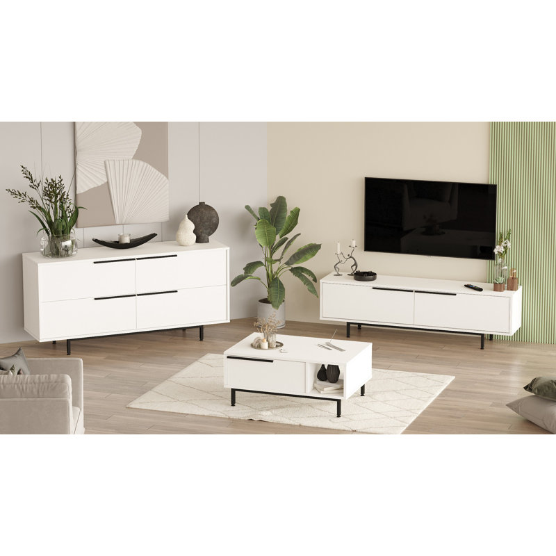 Ensemble de meubles de salon, Blanc