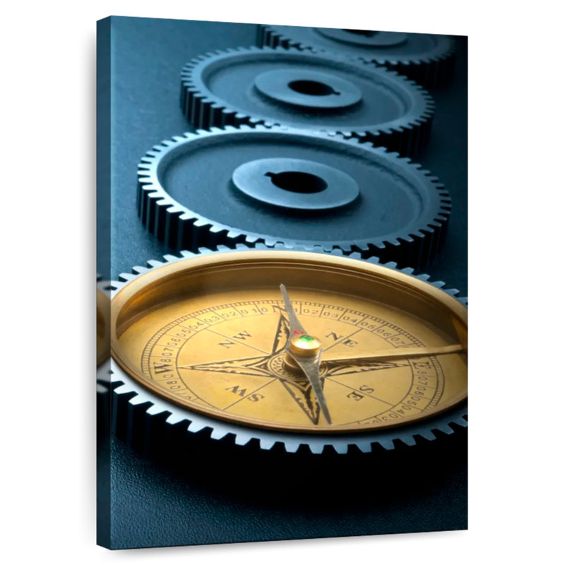 Kerner Gears And Compass, H 45 po x l 30 po