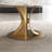 Light luxury modern simple round rock table