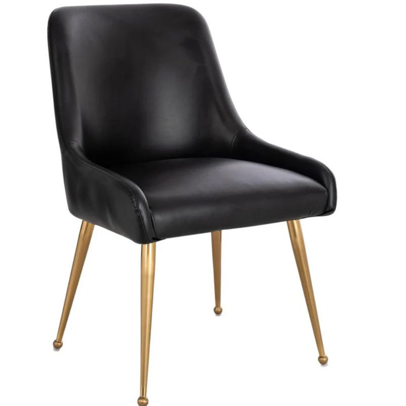 Chaise Luna Luxe, Noir