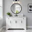 Metal Frame Beaded Decorative Round Wall Mirror-1490987255-1490987252