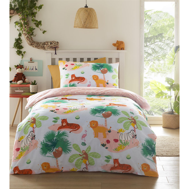 Burk Polyester Dots Duvet Cover Set with Pillowcases, Toddler 1 Pillowcase