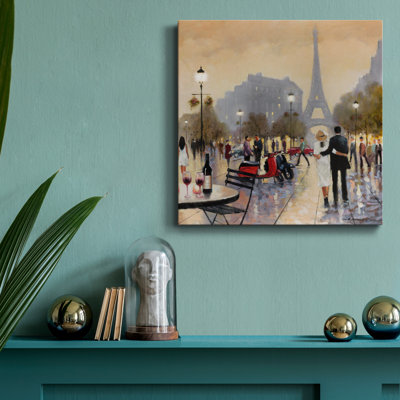 «Paris Twilight», reproduction d'art sur toile tendue