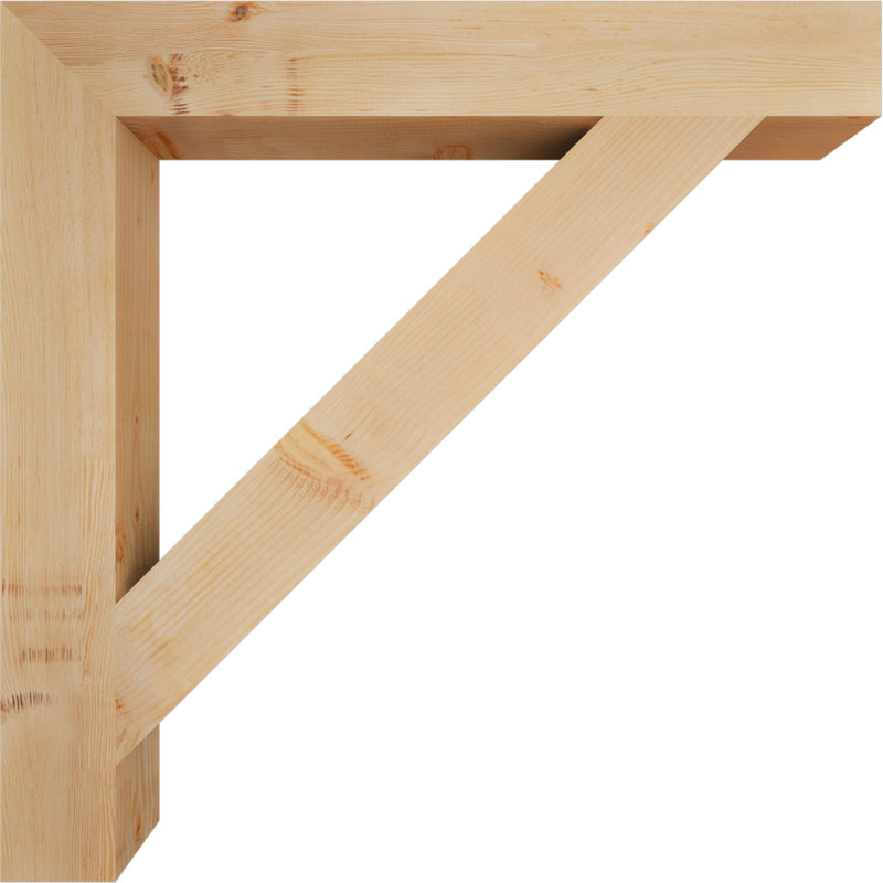 H 5,5 po x P 5,5 po, Sapin de Douglas, H 46 po x l 5,5 po x P 46 po
