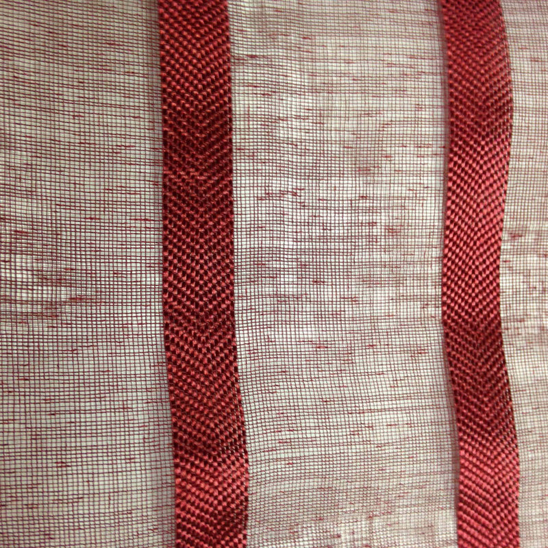 Tissu rayé 160 Sheers, Rouge