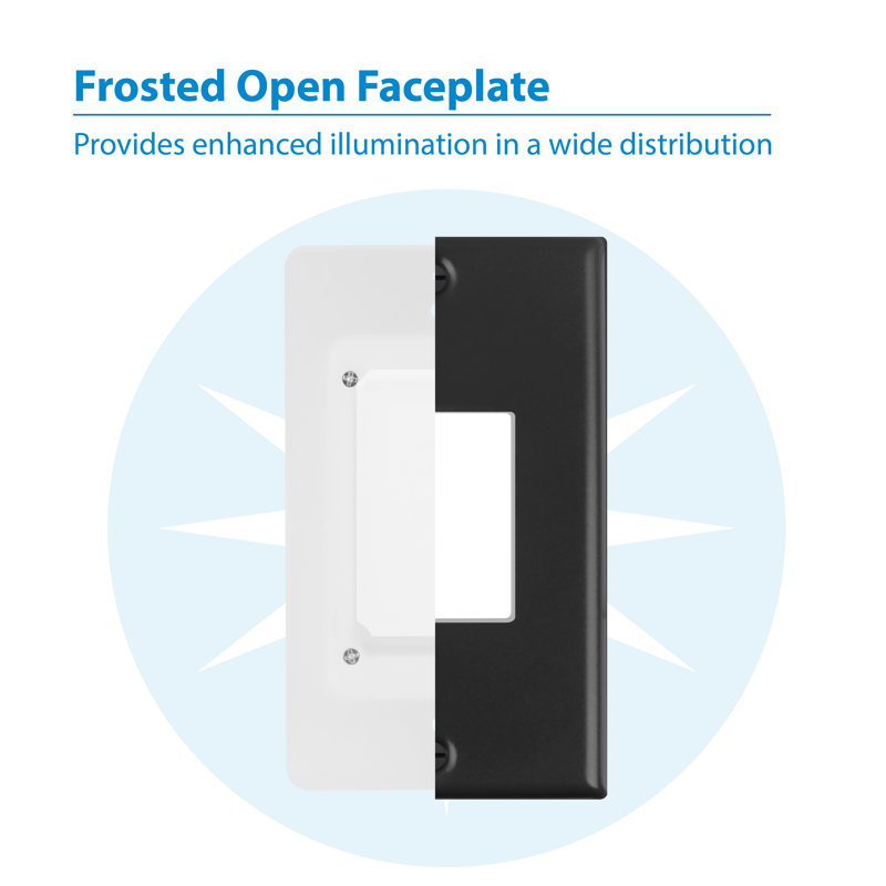 Black Matte LED Pathway Step Light with Frosted Lens