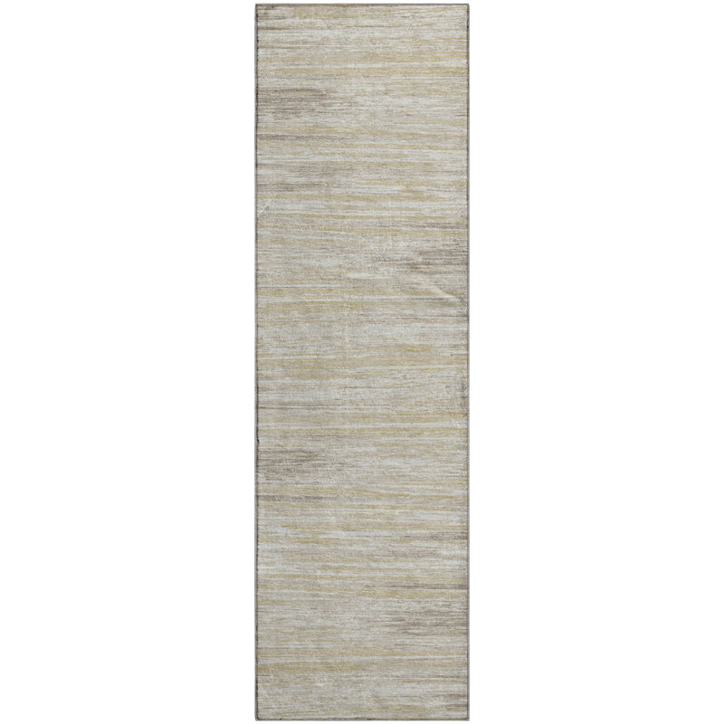 Premium Machine Washable Prisco Beige Rug, Runner 2'3" x 7'6"