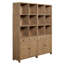 Approx. High Reclaimed Pine Shelf with Three Drawers