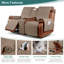 Housses pour causeuse inclinable avec console Kyrstie-506253760