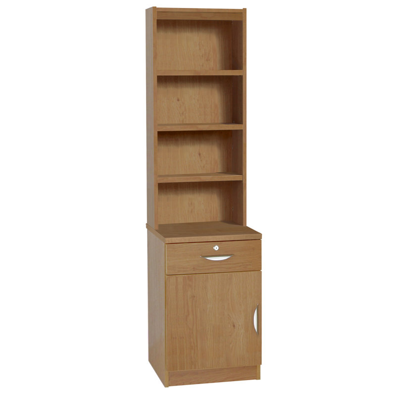 Remus 1 -Door 1 -Drawer Storage Cabinet, English Oak
