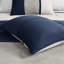 Couette King Blue - Faux daim 7 pièces, taille standard avec coussins décoratifs