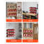 Wall Mounted Storage Bins, 12 Plastic Bins & 3 Metal Rails, Plastic Hanging Stackable Storage Bin For Screws, Nuts, Bolts, Nails, Hardware Tool Organizer For Workshop, Craft Room, Garage, Red