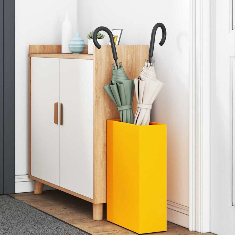 George Oliver Steel Storage Tub & Tote, Mustard Yellow