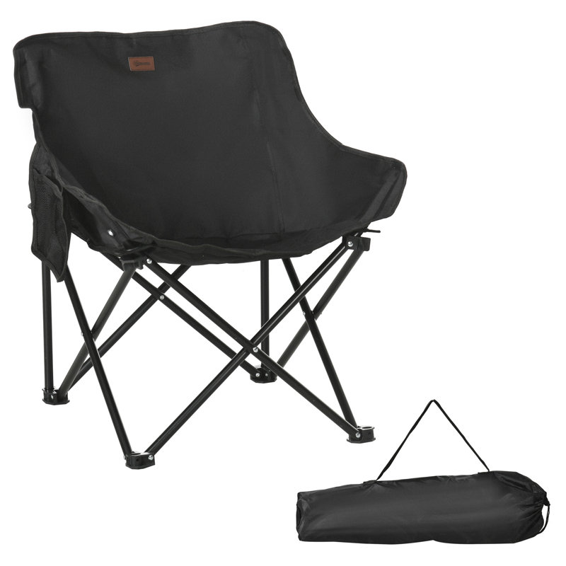 Camping Chair Lightweight Folding Chair with Carrying Bag, Black