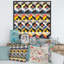 " Yellow Blue And Orange Geometrics "-66809791-66809792