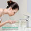 Robinet de lavabo de salle de bain chromé à poignée simple 1 trou avec couvercle et drain