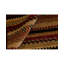 Wool Striped Area Rug in Wine/Green/Brown