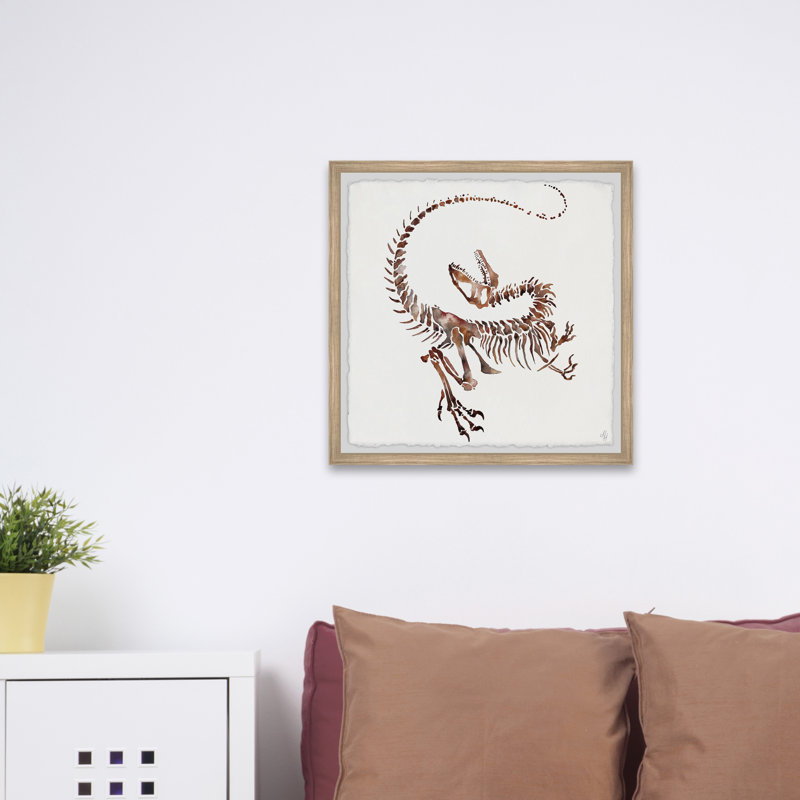 «Dino Fossil» par Broomfield, reproduction encadrée, H 12 po x l 12 po x P 1,5 po