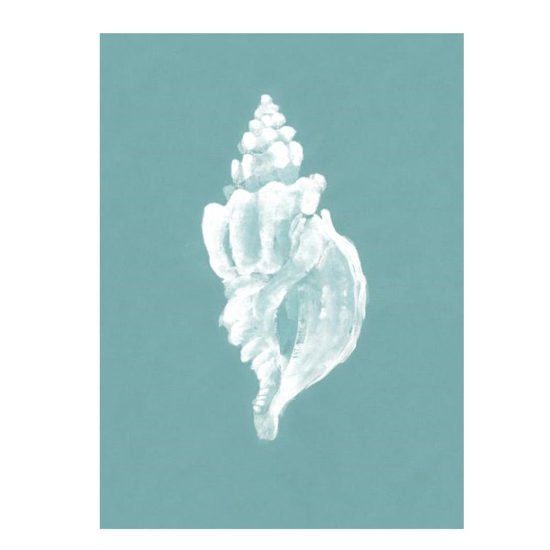 Perle coquille V par Fern Cassidy - peinture sur toile, Couche de verre, H 27 po x l 20 po x P 1,5 po