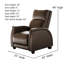 Fauteuil inclinable en cuir Venus Zero Gravity-50481158-50481522