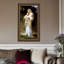 Impression sur toile encadrée, "Innocence" par William Adolphe Bouguereau, art mural, décorations de bureau à domicile (cadre doré en relief rétro, 22 po x 36 po)