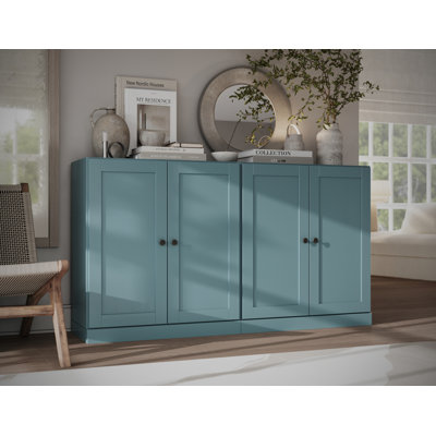 Palace Imports 100% Solid Wood 64" Sideboard with Shaker Doors & Adjustable Shelves