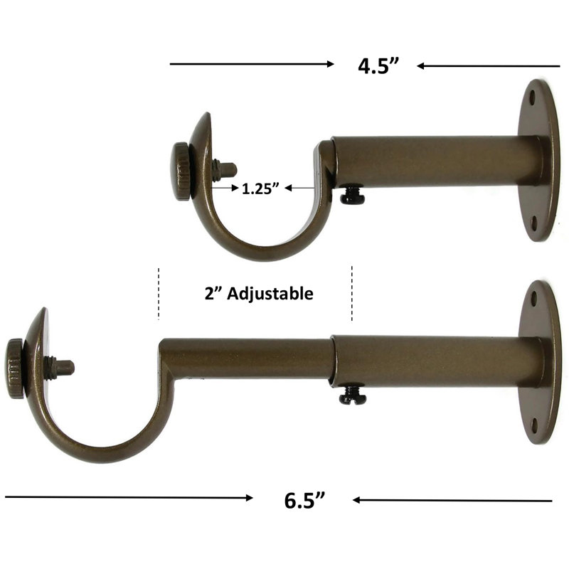 Pesina Zinc Cast Mounting Bracket, Antique Gold