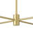 Gainesville 4-Light Modern Dimmable Gold Cloud Linear Chandelier with Glass Shades