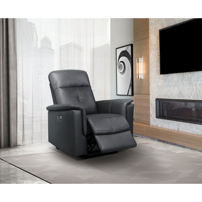 Fauteuil oscillant inclinable électrique, Gris foncé