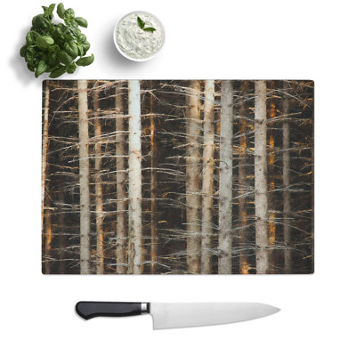 Bare Trees Painting Chopping Board