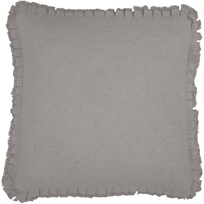 Burlap Cotton Reversible Throw Pillow