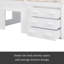 Lit mezzanine simple avec armoire et tablette-571461083