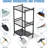 Garden Organizer With Wheels,Black